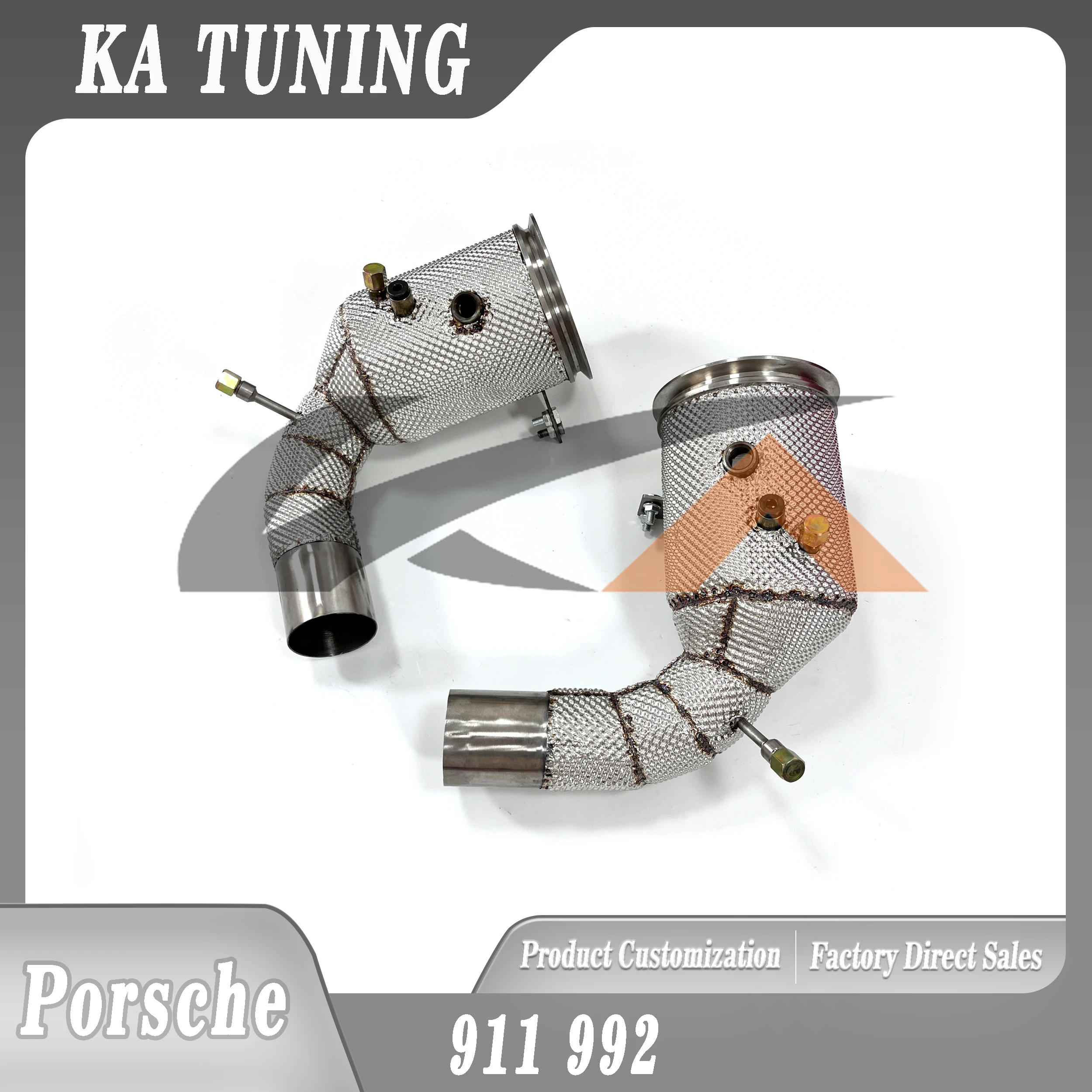 

KA Tuning Performance Downpipe Exhaust for Porsche 911 992 Heat Shield with Catalysis Upgrade for Enhanced Sound And Power