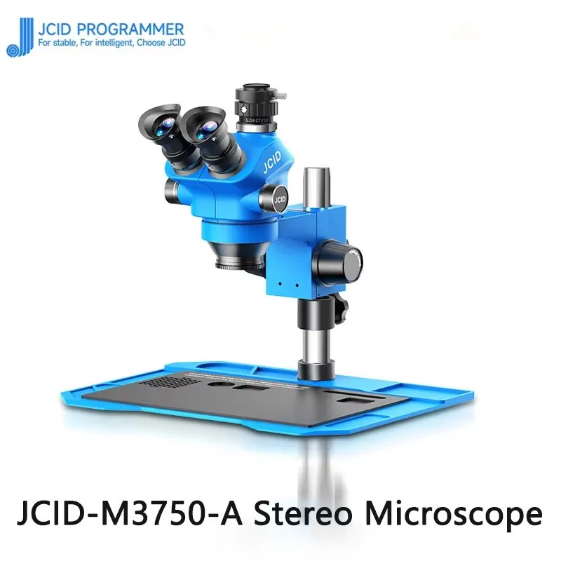 JCID M3750-A trinocular microscope 7-50 times continuous zoom motherboard repair HD wide-angle eyepiece