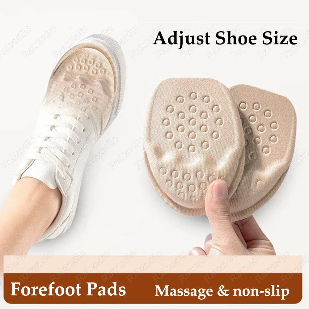 

Half Insoles for Shoes Non-slip Sole Toe Plug Cushion High-density Foam Forefoot Pads Man Women Inserts for Shoes Size Reducer