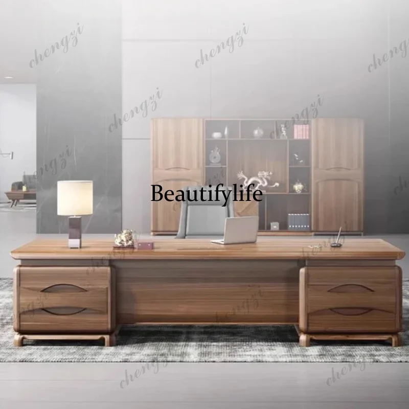 M45  L Shape Asthetic Designer Table Luxury Manager Asthetic Modern Executive Desk Drawers Conference Mesa Para Computador