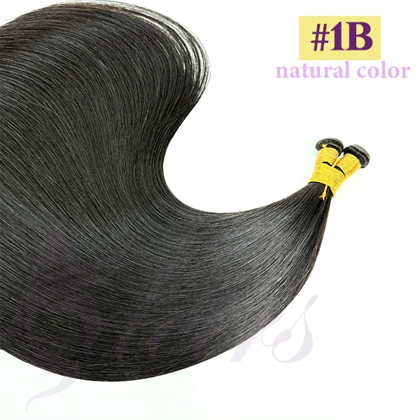 ADEIRS Echt haar Genius Inslagen Extensions Remy-haar Dubbele inslag Echt menselijk haar Natuurlijk weefbundels Zwart Bruin Blond