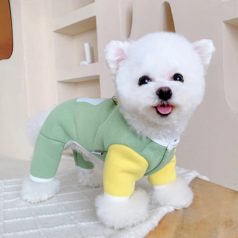 Small Dog Jumpsuit Rompers Winter Pet Clothing for Dog Costume Harness Coat Poodle Bichon Frise Schnauzer Pomeranian Dog Clothes