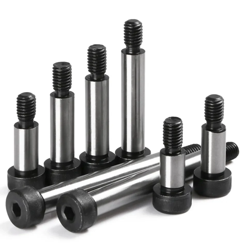 

10 Pcs M5 M6 M8 M10 Steel Hexagon Plug Screw Shaft 12.9 Steel Socket Cap Head Shoulder Roller Bearing Bolts