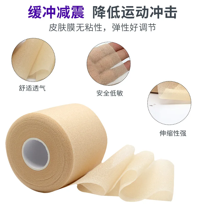 Disposable skin base film isolation buffer film for racket handle shock absorption
