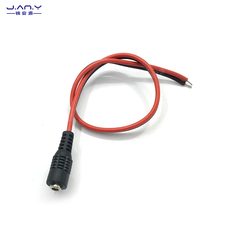 3.5 * 1.35mm red and black male bus, pure copper DC power line, 0.3 flat DC, 3.5 single plug charging line