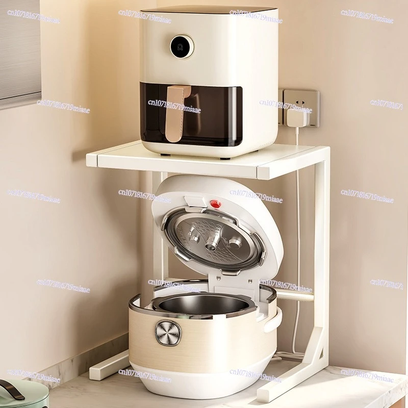 Rice Cooker, Microwave Oven Shelf, Shelf, Kitchen Countertop, Multi-functional Layered Air Fryer, Electrical Storage Rack