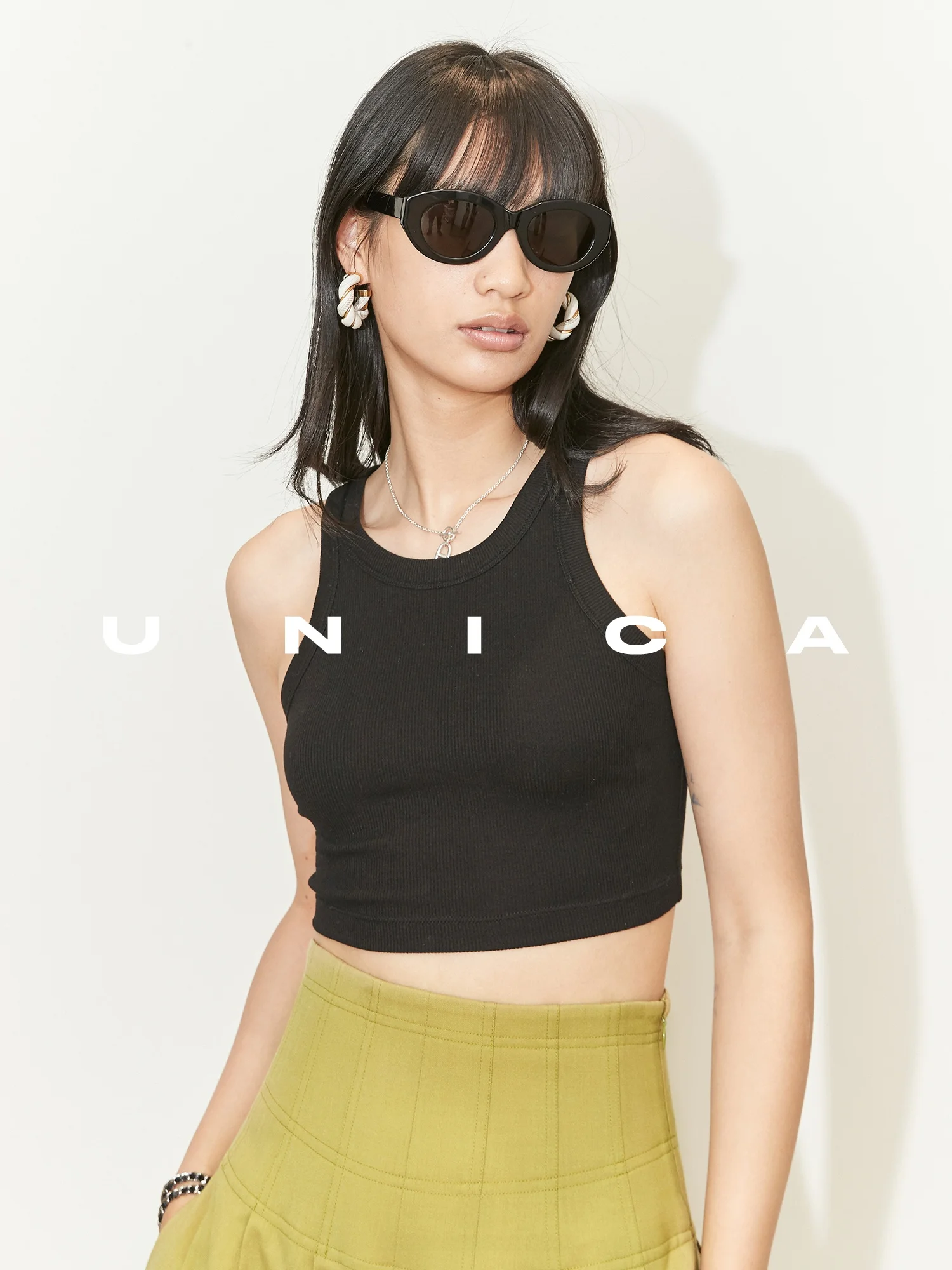 

AB INS Iuencer oulder Digging Dry Cotton Летний круглый жилет Ne с ремешком из смеси хлопка Tead Удобный женский топ