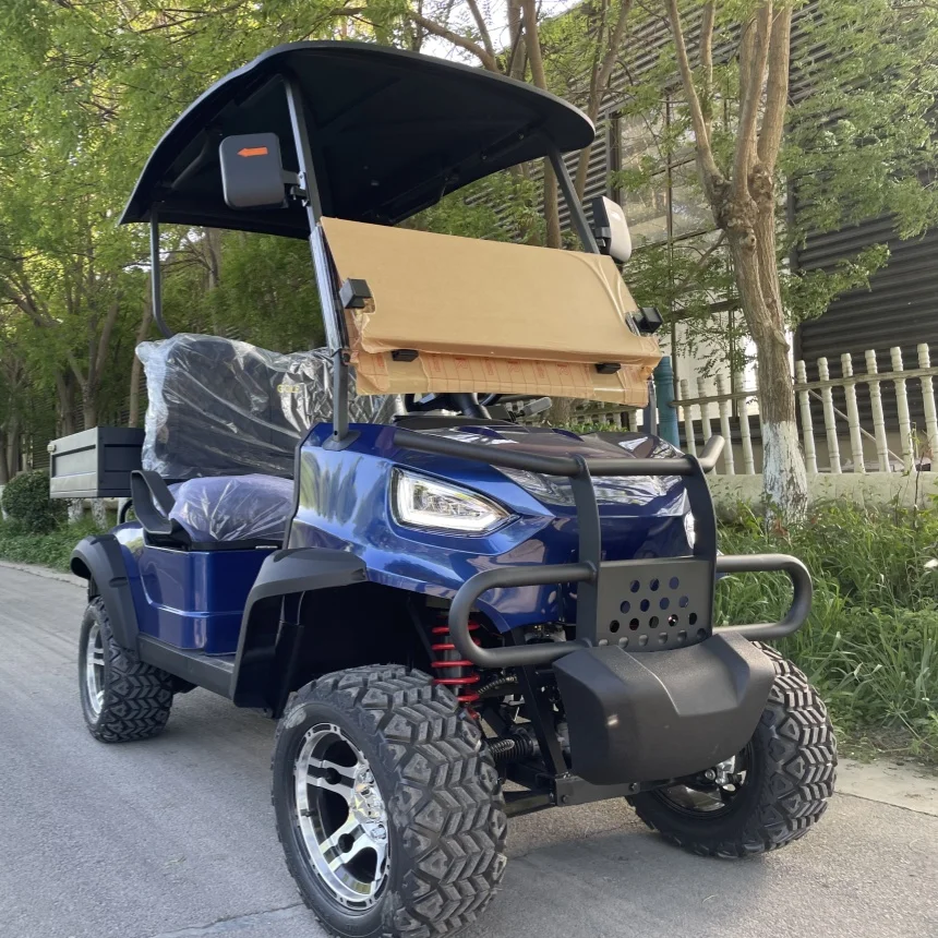 Manufacturer Wholesale Folding Windshield 4000W 5000W 7000W AC Motor 4 6 Passenger Utility Vehicle Road Legal Electric Golf Cart