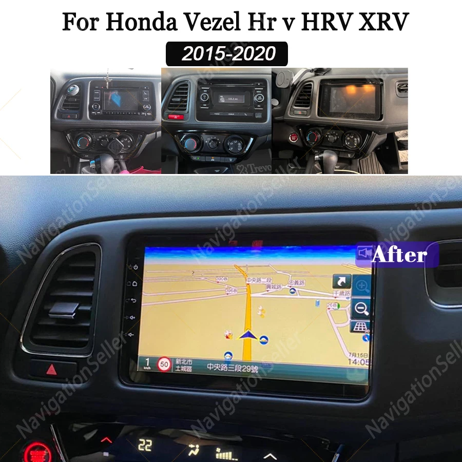 

Carplay Screen For Honda Vezel HR V HRV XRV 2015 - 2020 Android Auto Radio Stereo Multimedia Player GPS Navigation Youtube DSP