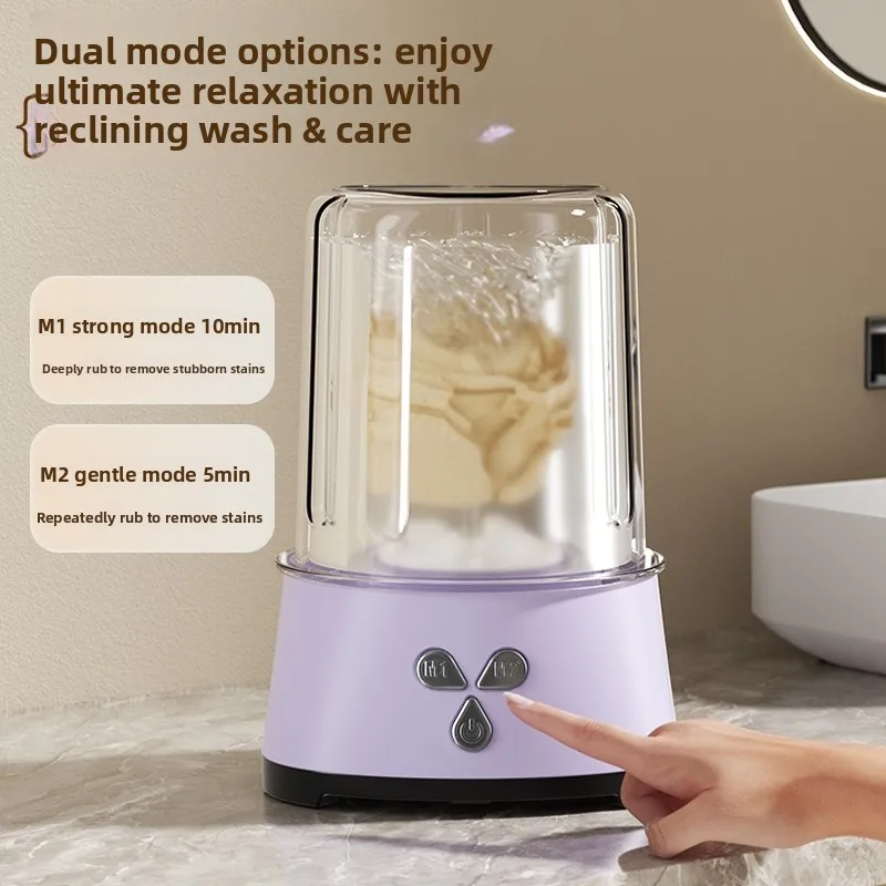 Mini washing machine to wash underwear, underwear, socks, multi-function charging model, wireless portable laundry cup