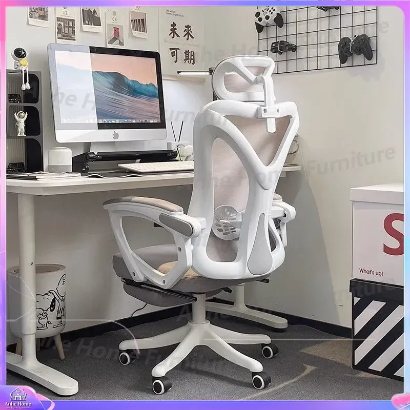 Ergonomic Gaming Chair Comfortable Reclining Office Chair for Home Computer Desk Use Supportive Backrest E-sports Seat