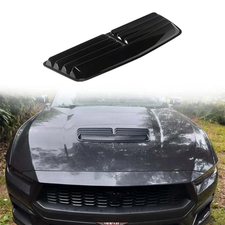 Hood Scoop For Ford Mustang Dark Horse S650 EcoBoost 2.3L 2024 2025 ABS Material Accessories Body Kit