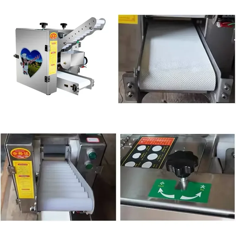Automatic Dumpling Skin Maker and Meat Filling Reel Machine for Home Kitchen Use Efficient Dough Wrapper and Filler Device