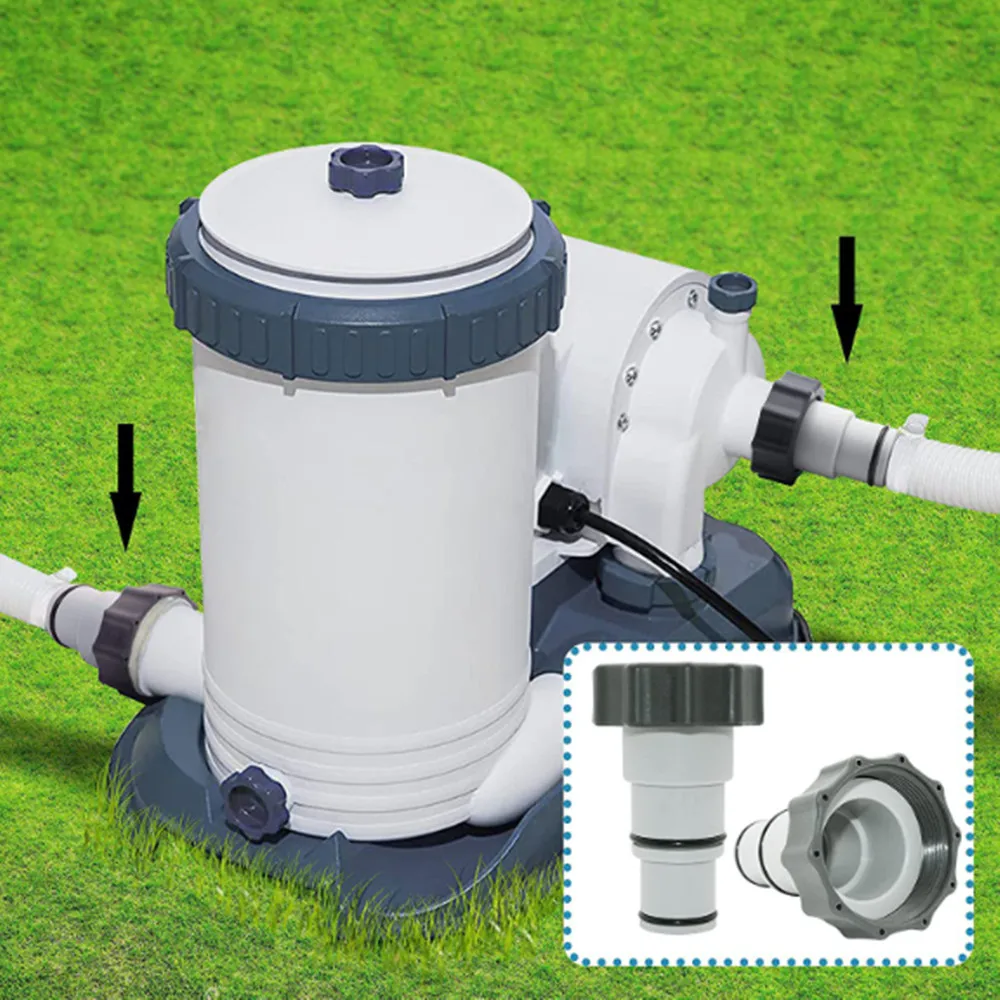 2pcs Replacement Hose adapter  With Collar For Threaded Connection Pumps Pool Hose adapter To Plunger Valve Drain Adapter