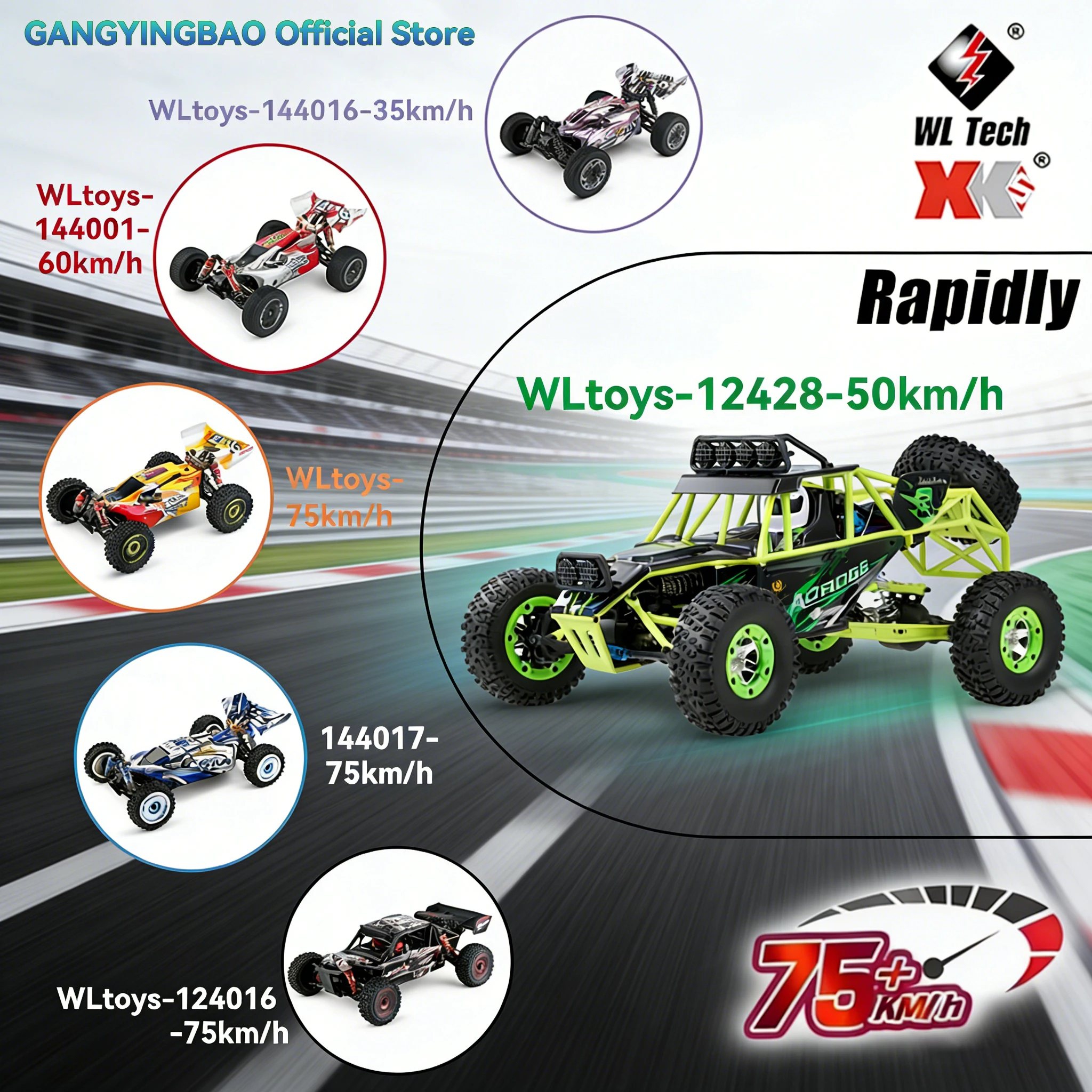 

Высокоскоростная радиоуправляемая машина WLtoys 124016 124017 144001, 75 км/ч, 60 км/ч, 4WD, электрический дрифт-квадроцикл на пульте управления для взрослых, игрушка