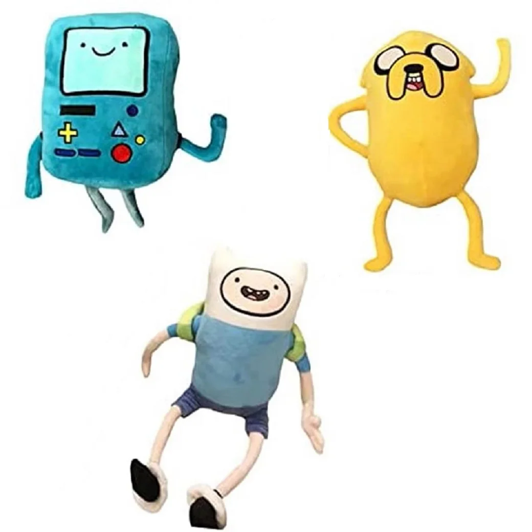 28-42cm Finn Jake BMO Soft Stuffed Animal Dolls Creative Adventure Time Plush Toys Cartoon Stuffed Dolls Kids Gifts