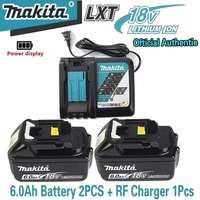Original Makita 18V 6.0Ah Rechargeable lithium-ion battery,For Makita BL1840 BL1830 BL1830B BL1830B BL1850B power tool battery