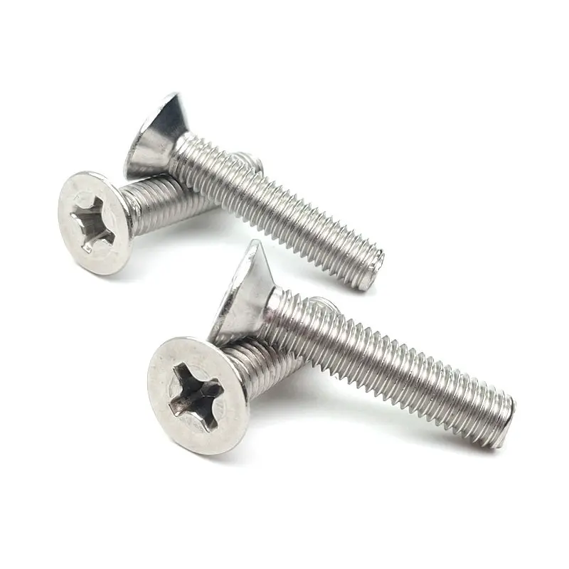 304 Stainless Steel Cross  Flat Countersunk Head Screws 8#-32  5/32-32  10#-24 Cross Bolts