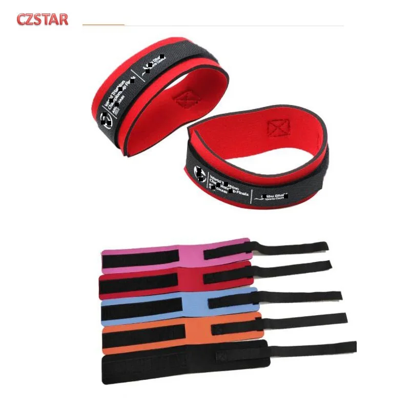 Czstar-Correa de terciopelo de neopreno para triatlón, 4 piezas, uhf, chip de sincronización RFID, correa de muñeca para el tobillo, etiquetas de