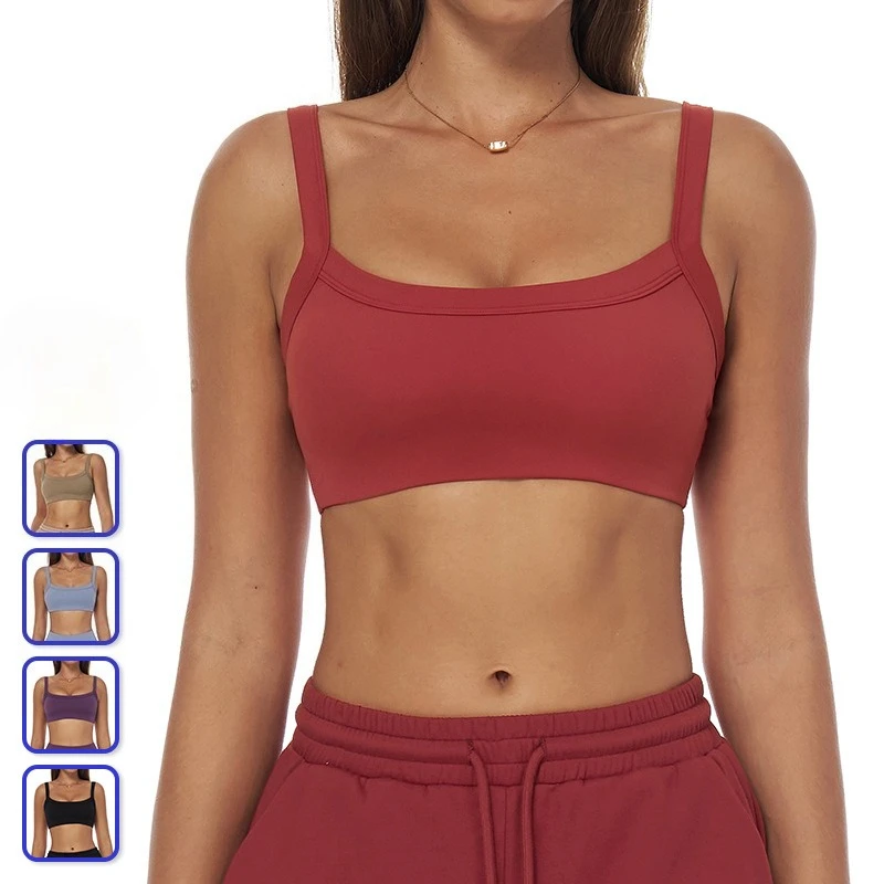 النساء الرياضة اليوغا حمالات الصدر المضادة للعرق سريعة الجافة اللياقة البدنية ملابس داخلية رياضية للصدمات المحاصيل القمم مع منصات رفع الصالة الرياضية تجريب الملابس