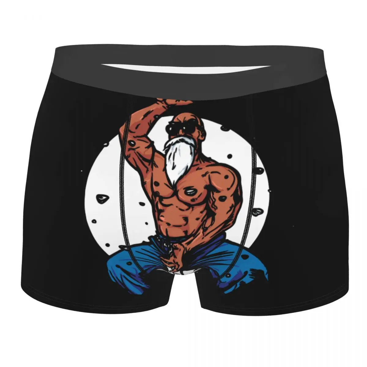 Master Roshi Men Underwear Kame Sennin Jackie Chun Dragon Ball Boxer Shorts Panties Fashion Polyester Underpants for Male