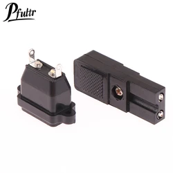 Two-wire Electric Screwdriver Plug 2-core Power Socket DC Power Plug Connector 2 Pins Black Small Two-wire Plug
