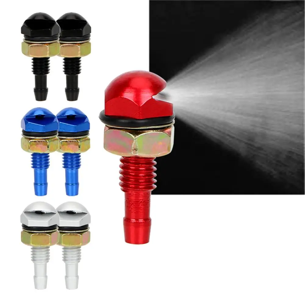 2Pcs Fan-Shaped Windscreen Washer Wiper Car Universal Water Spout Sprayer Nozzle Jet Windscreen Washer Jet Nozzle Accessories