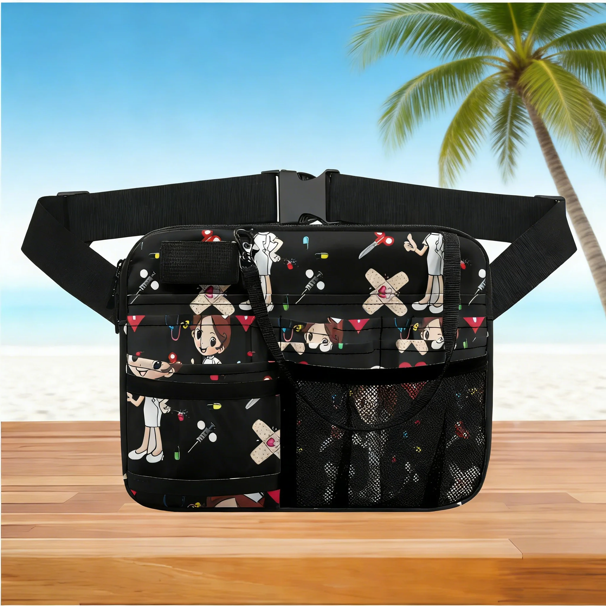 

Милая поясная сумка с изображением медсестры, сумка-бананка для медработников, портативная сумка для инструментов для больницы