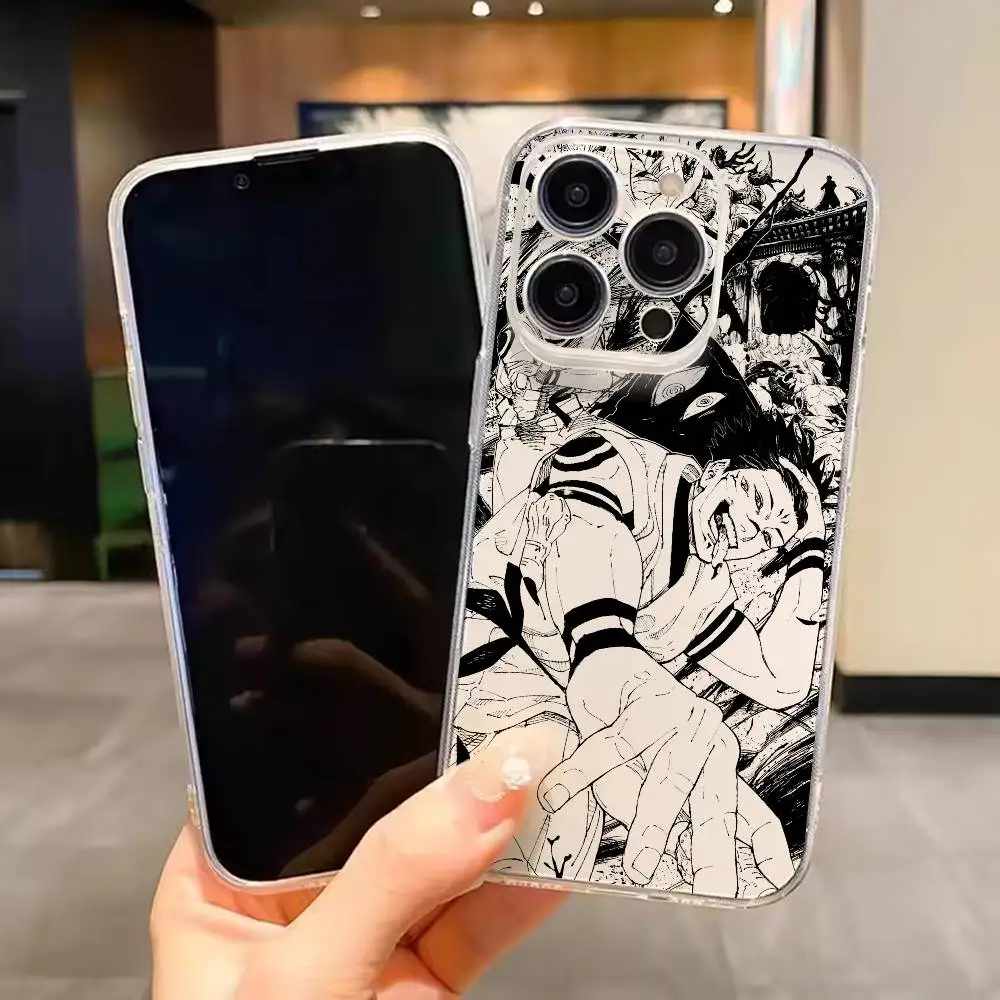 Sukuna Cool  For iPhone 17 16 15 14 13 12 11 Mini Pro Max Plus Transparent Phone Case Cover