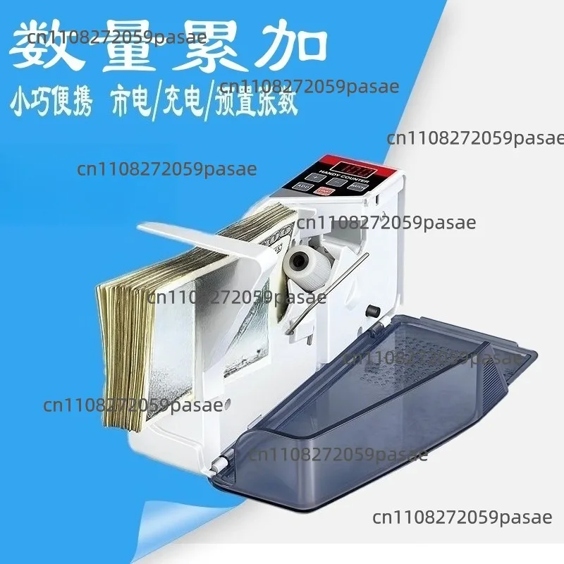 V30 Mini Smart Portable Bill Counter with Plug-in Battery