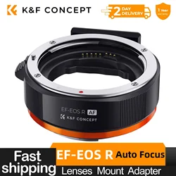 K&F Concept EF-EOS R RF EF EF-S Lens to EOS RF Mount Camera Auto Focus Adapter Ring for Canon EF Lens to Canon EOS R RF Camera