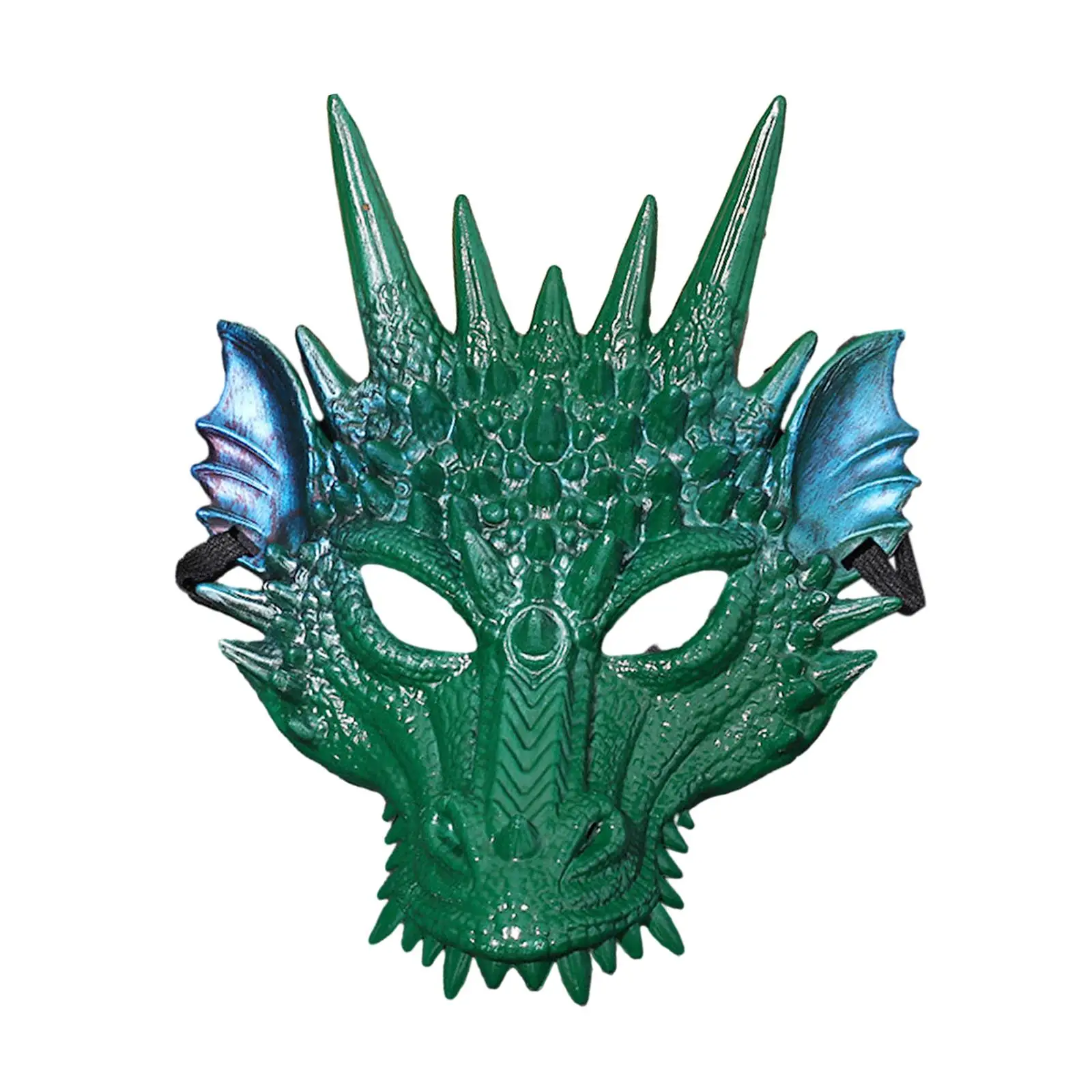 Accessoires de masque de tête de dragon, masque facial unisexe, jeu de simulation de fête, robe de paupières