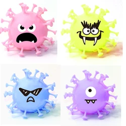 Cartoon Decompression Ball Air Decompression Ball Pinch Ball Virus Decompression Toy Set for Adult Kids Relieve Stress Gift Toys