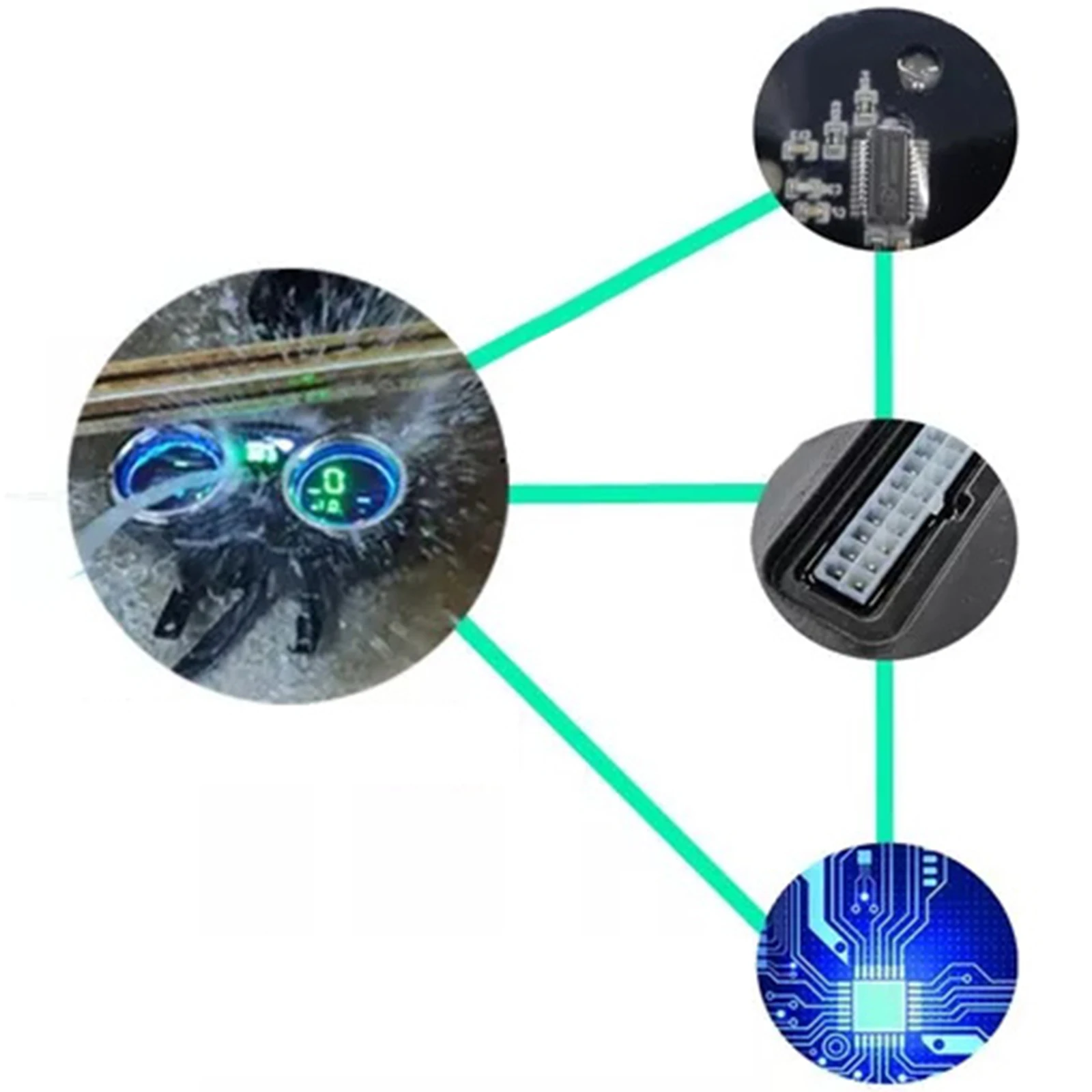 أداة دراجة نارية مضادة للوهج عرض عداد المسافات الرقمي مناسبة لملحقات الدراجات النارية Crossmax 150 DM200 XR190 دروبشيبينغ