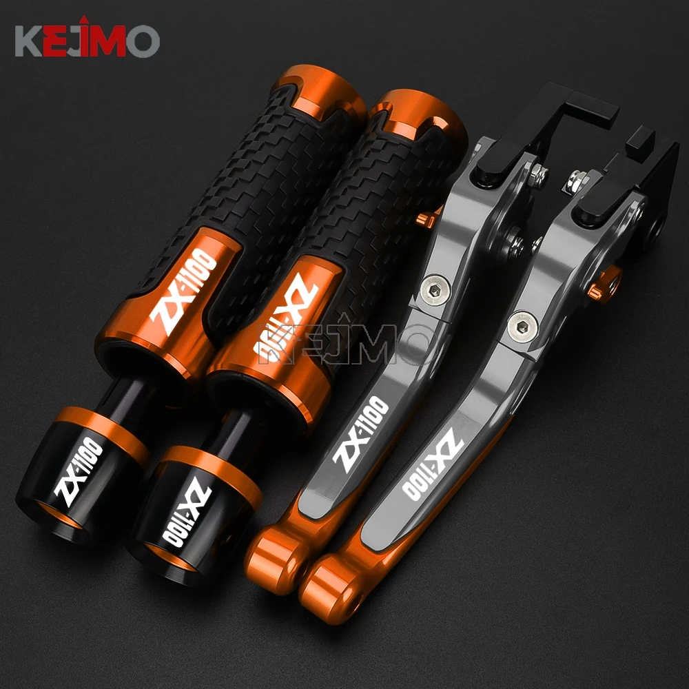 Motorcycle CNC ZX1100 ZX 1100 zx1100 1990-1998 1999 2000 2001 1992 1993 1994 For Kawasaki Brake Clutch Lever Handlebar Ends Grip