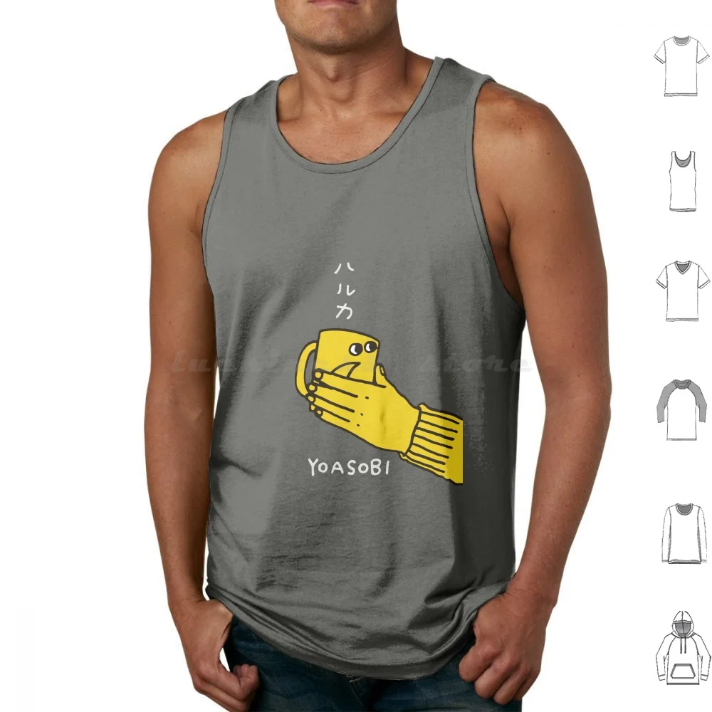 Yoasobi Tank Tops Print Cotton Yoasobi Yoru Ni Kakeru Japanese Japan Anime Iwasawa Music Japan Pop Ayes Inure Love Kawai