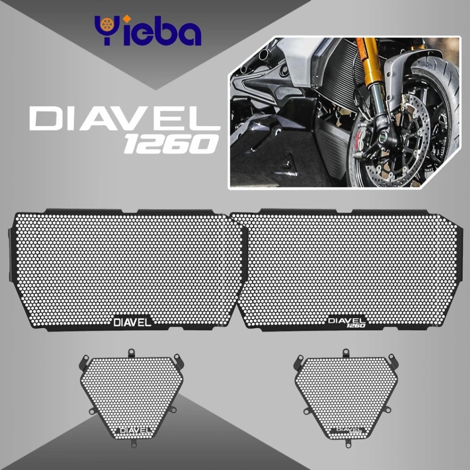 

FOR DUCATI DIAVEL 1260 1260S 2019 2020 2021 2022 2023 Motorcycle Radiator Grille Cover Guard Oil Cooler guard Protetor Accessory