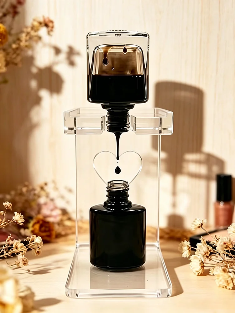 Acrylic Nail Polish Inversion Rack, Leak-proof Nail Polish Bottle Holder, Manicure Tool Organizer for Salon & Home Use