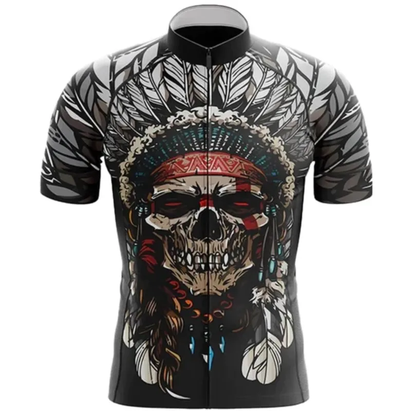 2024 Male Cycling Jersey MTB Bicycle Bike Clothes Maillot Roupa Ropa De Ciclismo Hombre Verano Personality Cycling Clothing