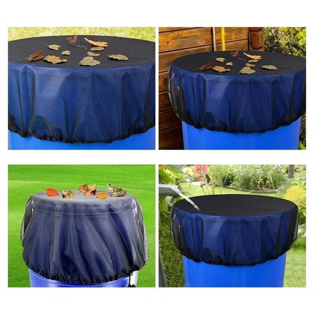 

Weather-resistant Bucket Cover Fine Mesh Rain Barrel Netting Screen Covers 14pcs Drawstring Design Outdoor Bucket for Rain