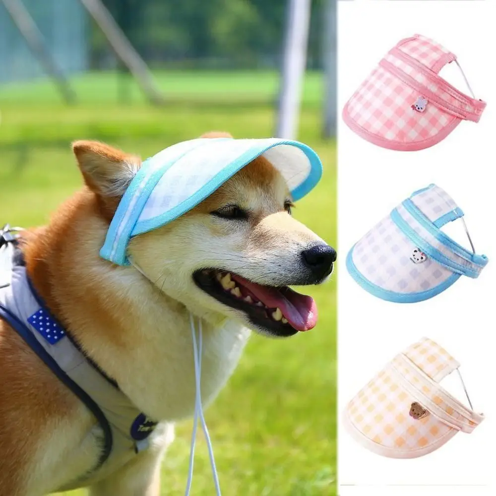 High-quality Adjustable Pet Baseball Hat With Ear Holes Sunshade Dog Dress Up Hat Grooming Cap