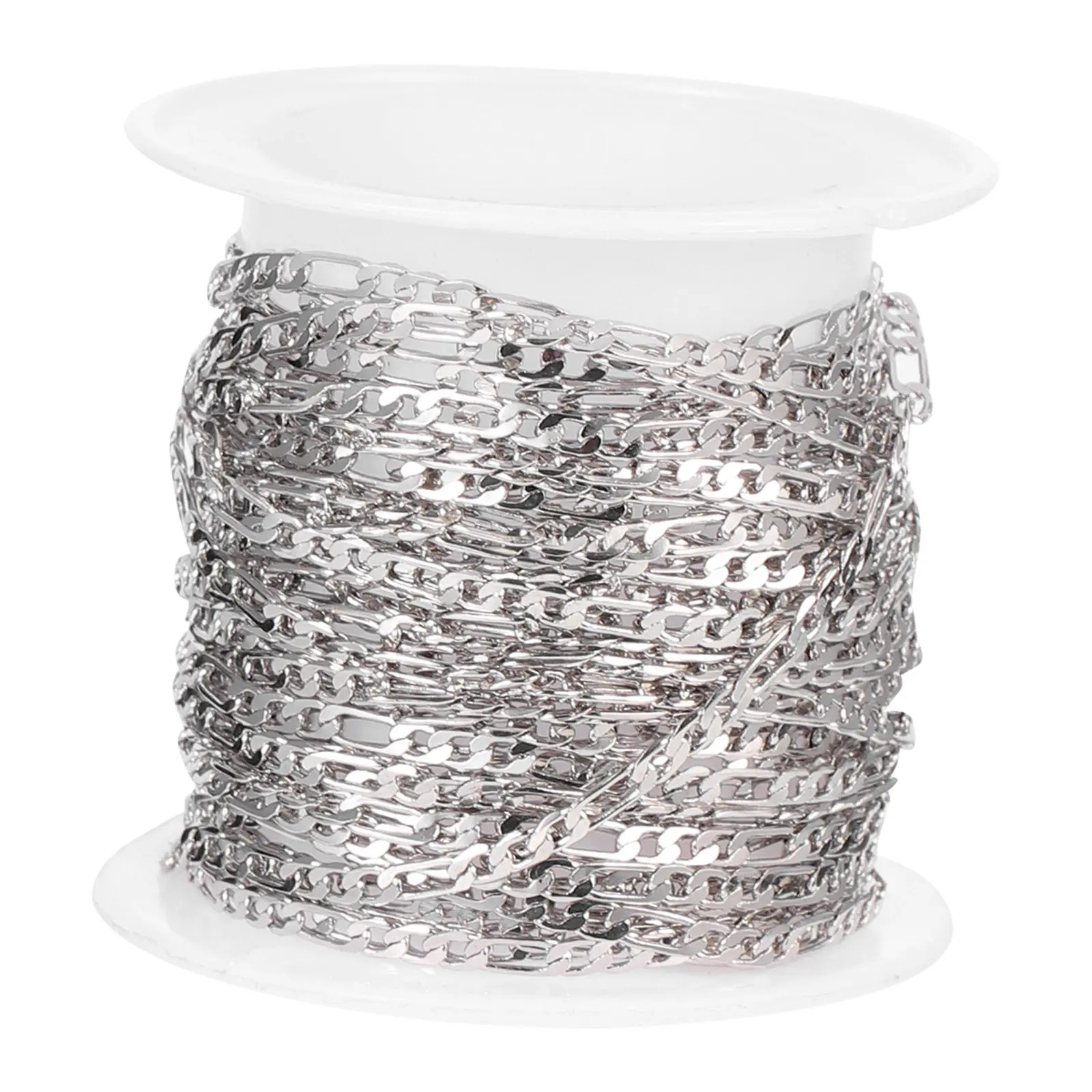 

1 Roll Necklace Chains DIY Jewelry Making Link Chain for Handmade Pendant Sweater Chain Decorative Use