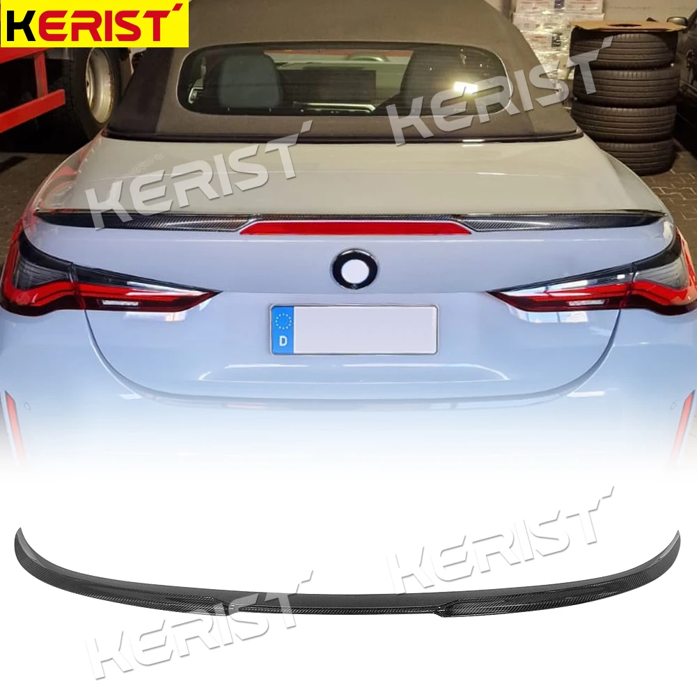 Carbon Fiber Hinten Stamm Spoiler Flügel Lippe für BMW M4 4 Serie 430i M440i Cabrio 2020up