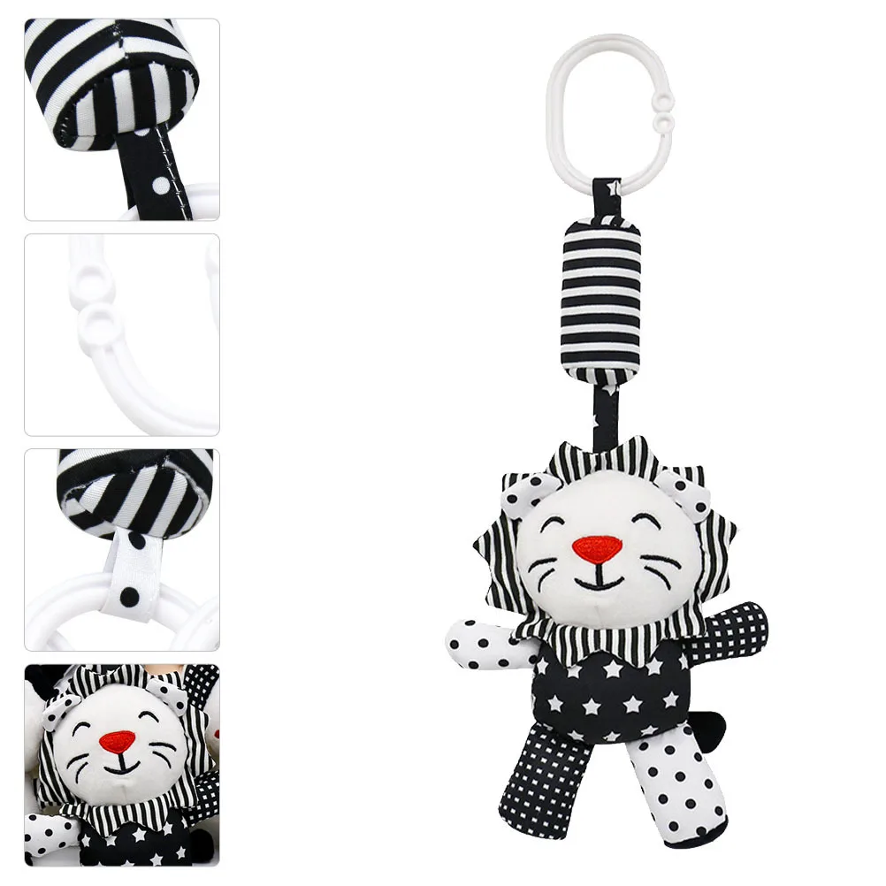 1pc Black White Mobile Premium Baby Grasping Early Education Rattle Pendant Animal Hanging Wind Chime Themed Hanging Wind Chime