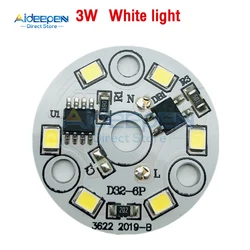 10 sztuk/partia LED Chip dla żarówki 3W SMD 2835 okrągłe światła koraliki AC 220V żarówka Chip oświetlenie Spotlight