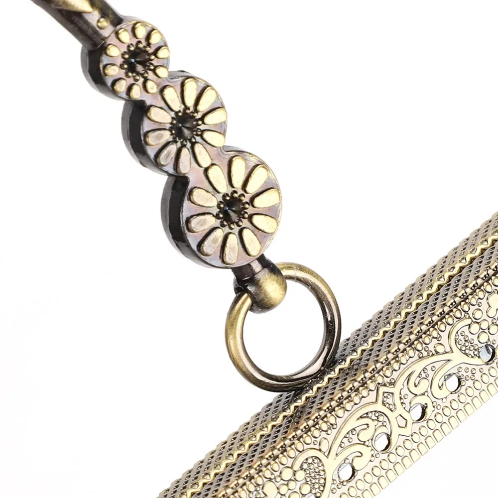 2pcs Bronze Tone Kiss Clasp Lock 20cm/7.87