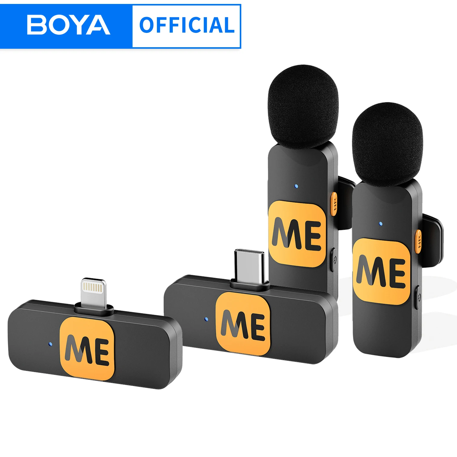 

BOYA Wireless Lavalier Lapel Mini Microphone for iPhone iPad Android Phone Youtube Live Broadcast Recording Interview Vlog MIC-S