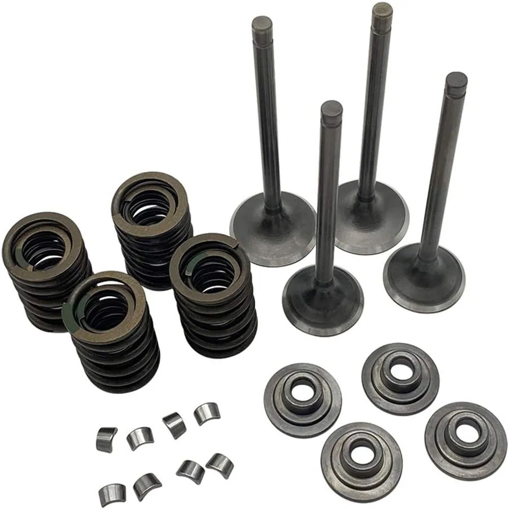 For XR650L 1993-2020 XR600R 1988-2000 XR500R Prolink 500 NX650 Dominator Head Intake & Exhaust Valves Seals Springs Kit