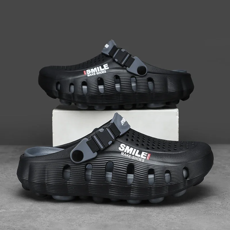 Sommer Herren Pantoffeln Sandalen Flip-Flops Clogs Weiche Sohle Unisex Outdoor Strand EVA Slides Clogs Badezimmer Bad Flache Schuhe – Detail 1