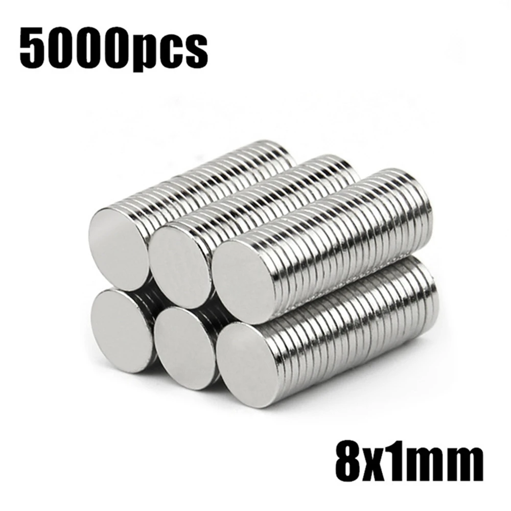 

5000pcs 8x1mm magnets Super Powerful Strong Rare Earth Neodymium Magnet N35 8*1mm Magnets